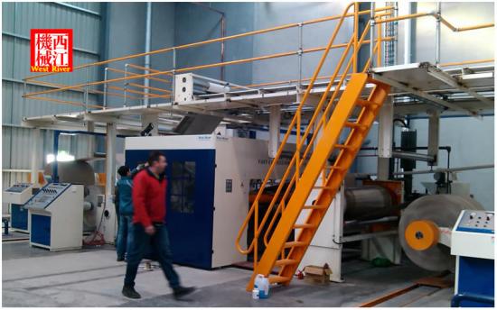  2 layers corrugated cardboard production line